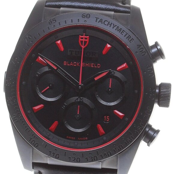 TUDOR Fast Rider Black Shield 42000C Chronograph Automatic Men's Watch_826159 - Picture 1 of 6